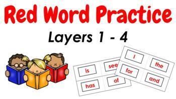 Preview of Digital Red Words: Layers 1 - 4 (Pair with Phonics First/Orton-Gillingham)