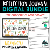 Digital Reflection Journal Bundle for Google Classroom™