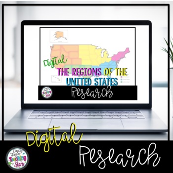 Preview of Regions of the United States Research | Distance Learning | Google Classroom