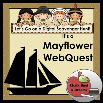 Preview of Digital Research: Mayflower WebQuest