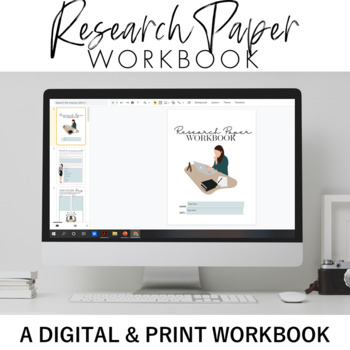 Preview of Research Paper Workbook: Explanatory Informative Essay Writing Workbook