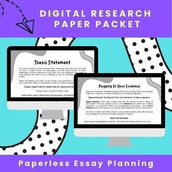 Preview of Digital Research Project/Paper Lessons and Planning Packet - Any Topic