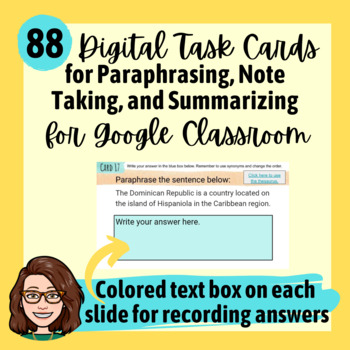 Preview of Digital Research Task Cards BUNDLE for Google Classroom - Editable!