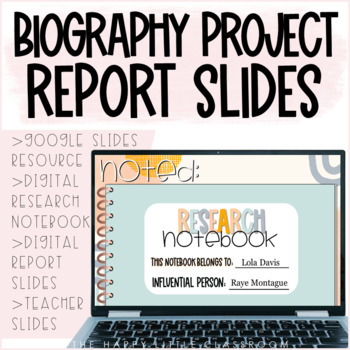 Preview of Digital Research and Report Slides - Biography Project