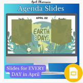 Digital Resource - Editable April Agenda Observances with 