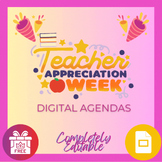 Digital Resource - FREEBIE - Editable Teacher Appreciation