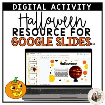 Preview of Digital Resource History of Halloween Activity for Google Slides™