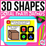 Digital Resource | Math Games for Kindergarten | 3D Shapes