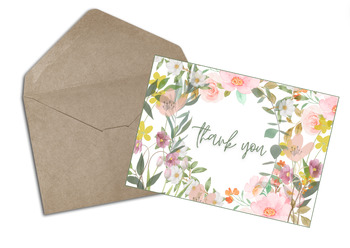 Preview of Digital Resource- Printable Thank You Card Template
