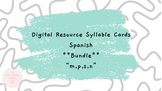 Spanish Phonics Syllable Cards BUNDLE Digital Resource "m,p,s,n"
