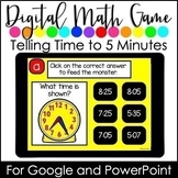 Digital Resource | Telling Time to the 5 Minutes GOOGLE Cl