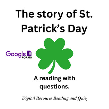 Preview of Digital Resource -- The story of St. Patrick's Day Reading (March, Holiday).