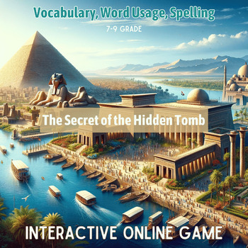 Preview of Digital Resource with Interactive Online Game: ELA Vocabulary and Spelling