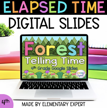Preview of Digital Resources 4th Grade Elapsed Telling Time Activities 