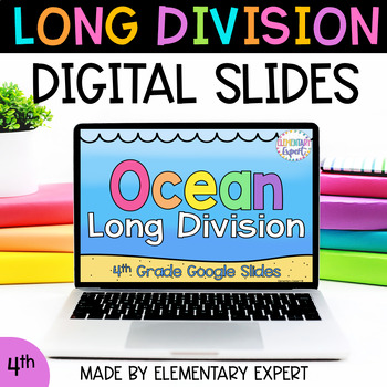Preview of Digital Resources 4th Grade Long Division Fluency Activities 