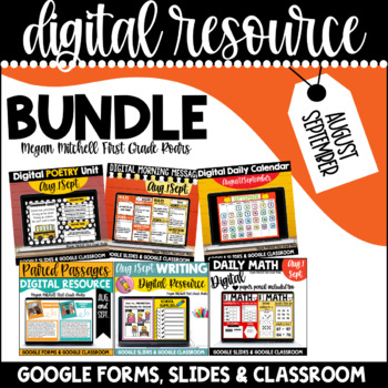 Preview of Digital Resources AUGUST SEPTEMBER Bundle Google Classroom Google Slides