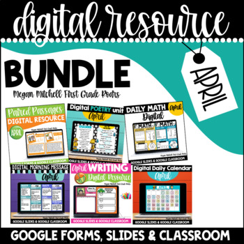 Preview of Digital Resources April Bundle Distance Learning Google Classroom