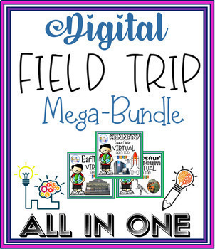 Preview of Digital Resources Back to School Activities Earth Day Virtual Field Trip Bundle!