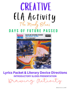 Preview of Digital Resources: ELA Song Analysis Activity--Days of Future Passed
