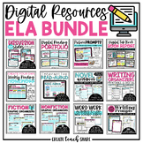 Digital Resources Language Arts Bundle | Google Slides & P