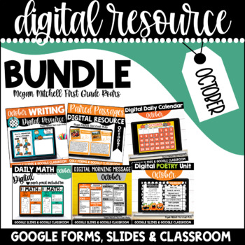 Preview of Digital Resources OCTOBER Bundle Google Classroom