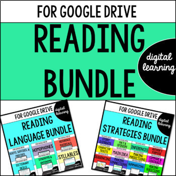 Preview of Digital Resources READING Comprehension Strategies & Skills Google Classroom