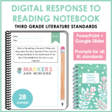 Digital Response to Reading Notebook (Third Grade, Literat