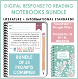 Digital Response to Reading Notebooks (Fourth Grade, RI + 