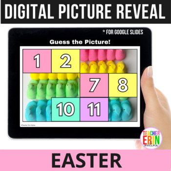 Preview of Digital Reveal A Picture EASTER Reward Mystery Pictures Google Slides