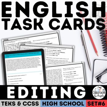 Preview of Digital Revising and Editing Task Cards for Google Forms™