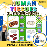 Plant and animal cells + human tissues worksheet, digital,