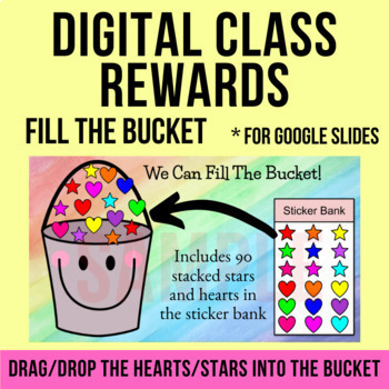 Preview of Digital Reward Bucket Filler | Student Incentive for Google Slides
