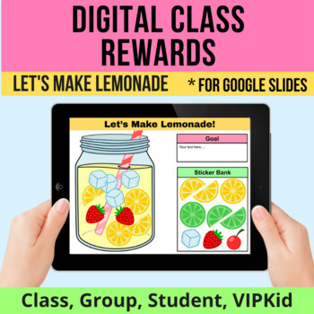 Preview of Digital Reward Lemonade Summer Fun Student Incentive for Google Slides