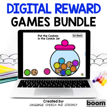 Preview of Digital Rewards Activity | Boom Cards | 6 Build a Scene Incentives | Drag & Drop
