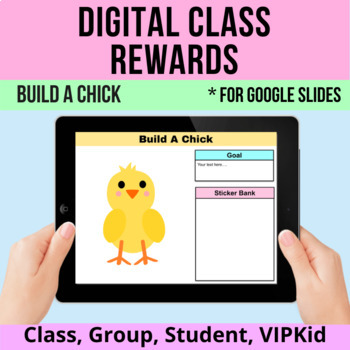 Preview of Digital Rewards Build A Chick FREEBIE | Class/Student Incentive | Google Slides