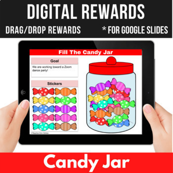 Preview of Digital Rewards Candy Jar | Virtual Student Incentive for Google Slides