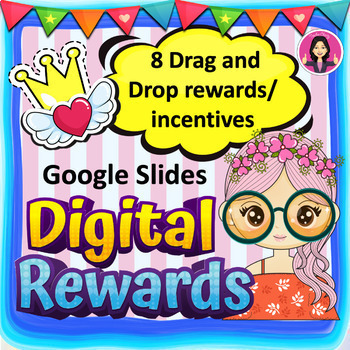 Preview of Digital Rewards Google™ Classroom Distance Learning Virtual Rewards