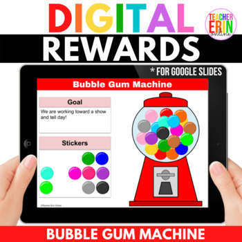 Preview of Digital Rewards Gumball Machine Bubble Gum Classroom Management Google Slides