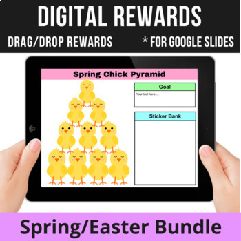 Preview of Digital Rewards Spring Easter Bees Bundle | Student Incentives for Google Slides