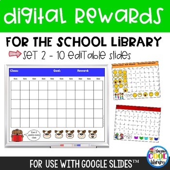 Preview of Digital Rewards for the School Library - Set 2