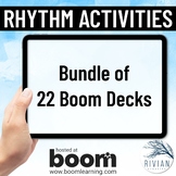 Digital Rhythm Activities for Music Theory Boom Card BUNDLE