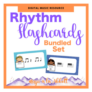 Preview of Digital Rhythm Flashcards, with sound {BUNDLED SET}