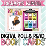 Digital Roll and Read Boom Cards™ Digraphs Bundle