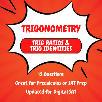 Preview of Trigonometry Worksheets - Trig Identities and Trig Ratios