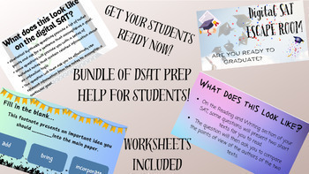 Preview of Digital SAT bundle | SAT Prep | High School ELA | ELA Test Prep