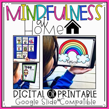 Preview of Digital SEL Mindfulness at Home - Mindfulness Activities