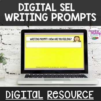 Preview of Digital SEL Writing Prompt Collection for Google | Paperless