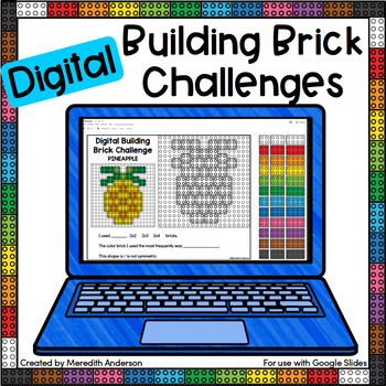 Preview of Digital STEM Activity Building Brick Challenges for Summer LEGO® #SizzlingSTEM1