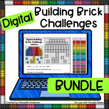 Preview of Digital STEM - Building Brick Challenges for all Seasons