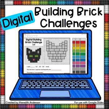 Preview of STEM Activity - Halloween Building Brick Challenges Early Finishers Technology